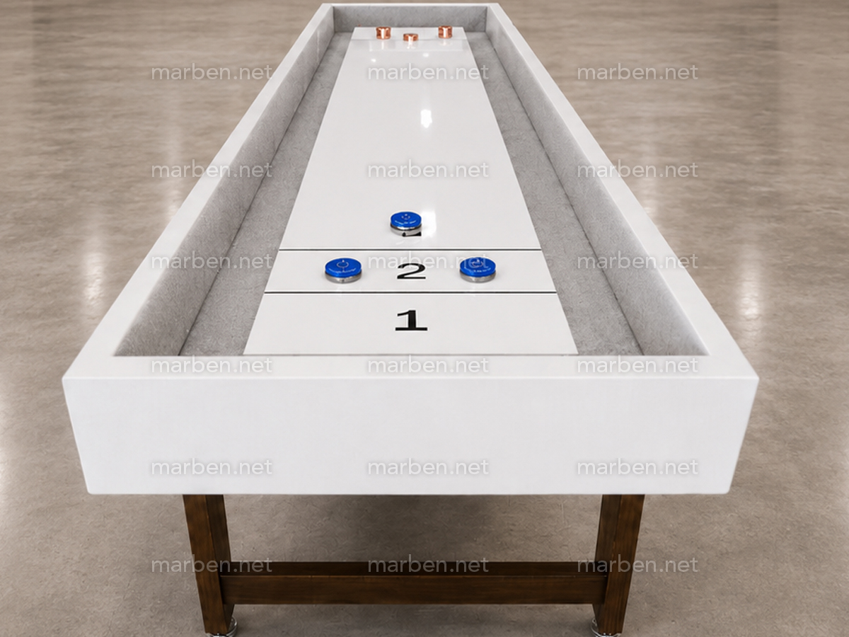 Mesa de Shuffleboard de 9 pies BERLIN - blaca Mesa de Shuffleboard de 9 pies BERLIN - blaca